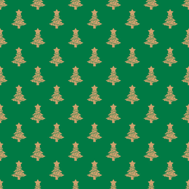 圣诞树无缝图案库存插图图片下载
