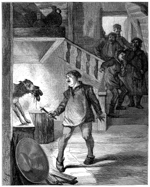 出自《直到欧伦斯皮格的滑稽恶作剧》，欧伦斯皮格是如何吓到狗的图片下载