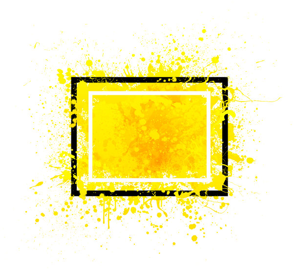 黄色枯燥乏味的框架图片下载