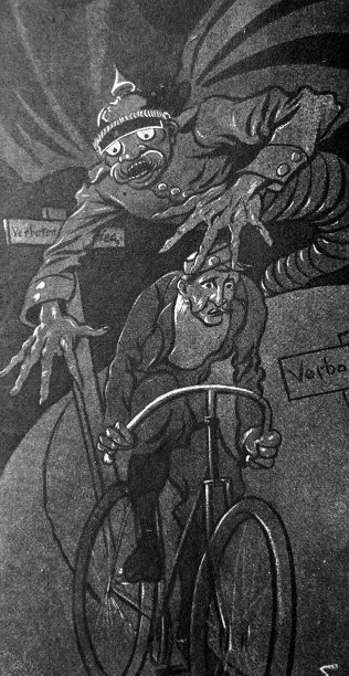 骑车人的噩梦:如果在禁止通行的道路上开车，会被警察抓个正着图片下载