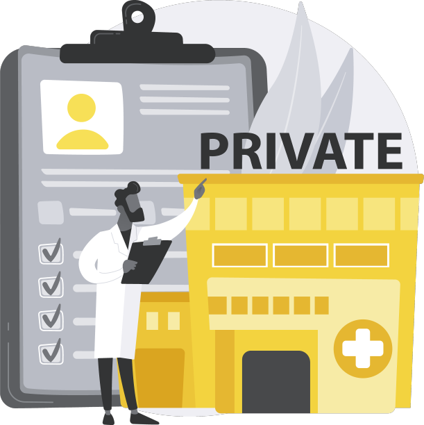 私人医疗保健抽象概念图片下载