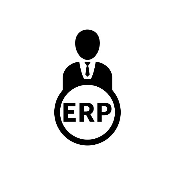 人类扁平图标与word ERP企业资源规划。Erp文字图标，企业，系统，简称，应用，企业业务流程管理软件，沟通，概念图片下载