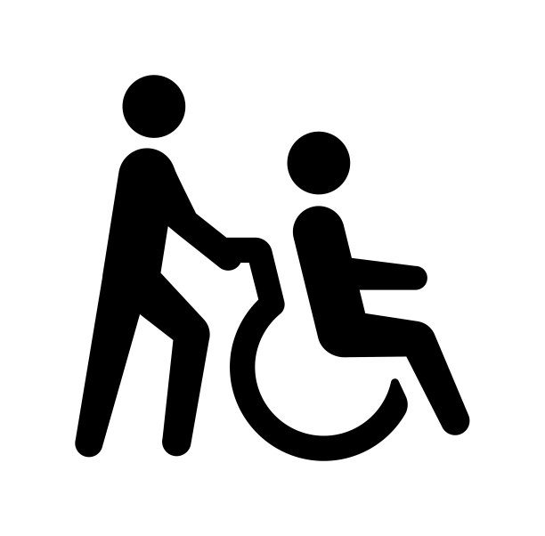 老年护理(看护者)矢量图标插图图片下载