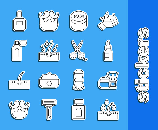 为头发护理治疗剃须设定线油图片下载