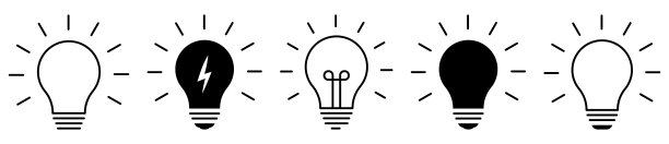 灯泡图标集图片下载