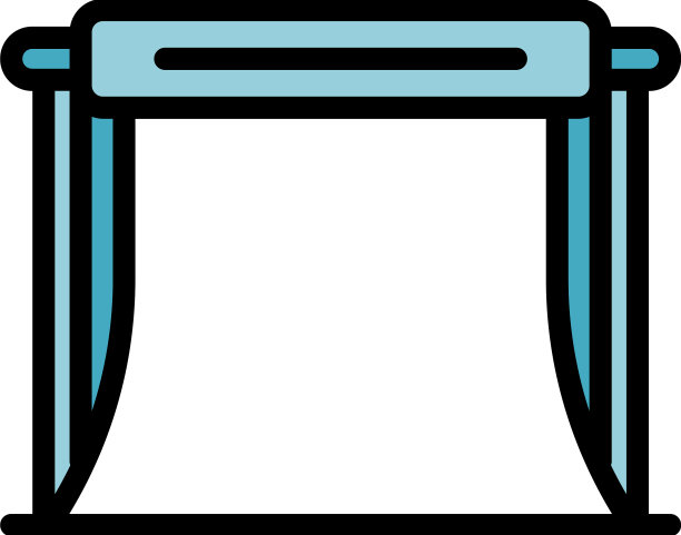 照相馆纸墙图标平图片下载