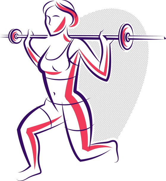 推开健身房的杠铃，健健康康的一个年轻人图片下载