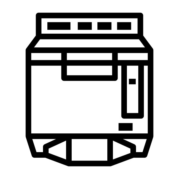 复印机线图标，办公设备概念，复印机矢量标志在白色背景，复印机轮廓风格移动概念网页设计。矢量图形。图片下载