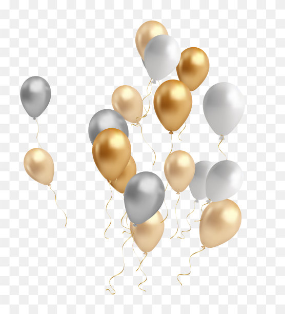 金色气球，金色气球，气球剪贴画，金色，气球图片图像下载图片下载