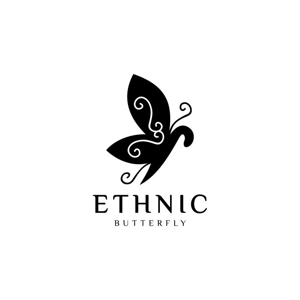 创意现代蝴蝶模板。矢量图图片下载