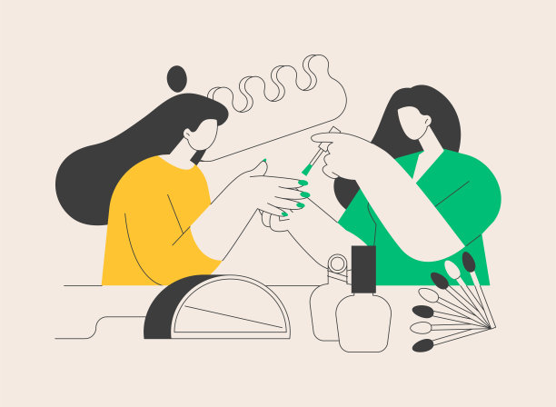 钉杆抽象概念矢量插图。图片下载