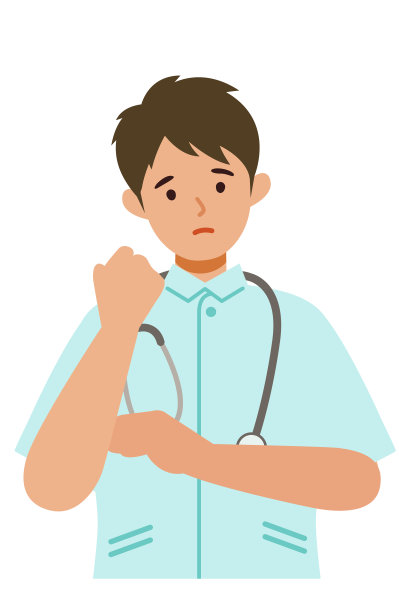 有工作的护士。医疗保健概念卡通人物。人们面对头像和图标。困惑的人的特写图像。图片下载