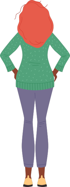 站着一个蓬头垢面的女人，双手叉腰图片下载