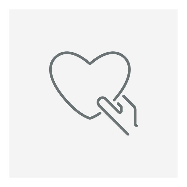 手中的爱心图标图片下载