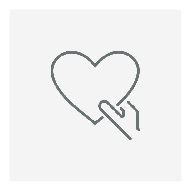 手中的爱心图标图片下载