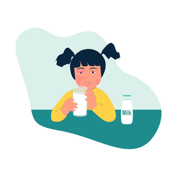 女孩有过敏反应图片下载