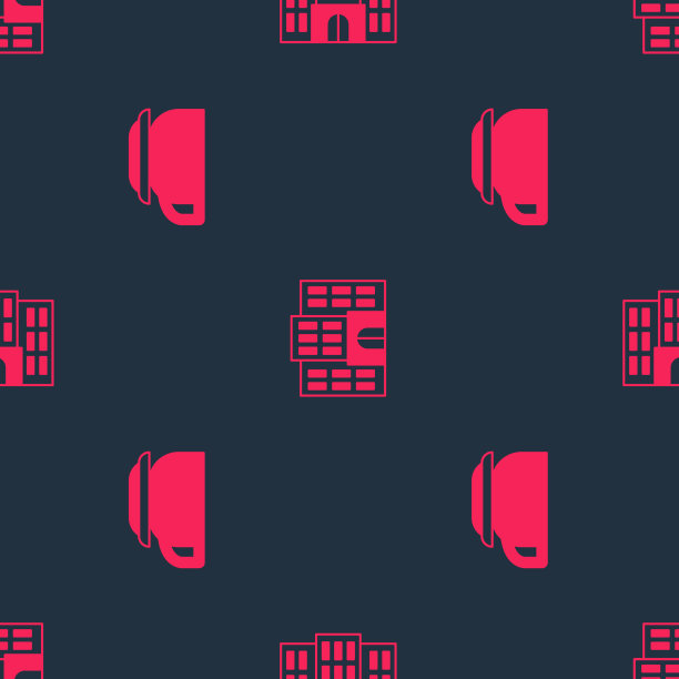 咖啡杯与酒店建筑无缝对接图片下载