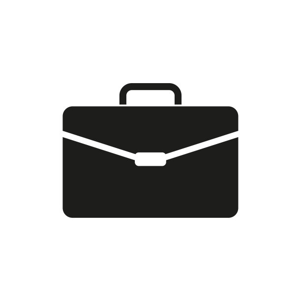 公文包图标。矢量素材。图片下载