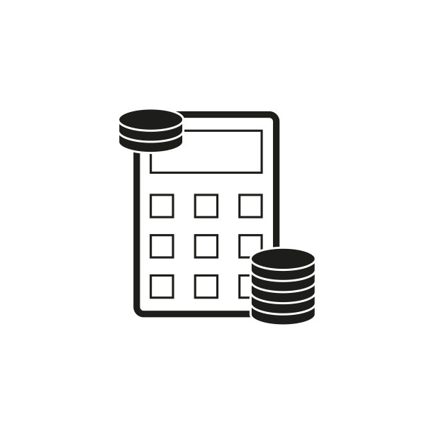 金融计算图标矢量插画图片下载