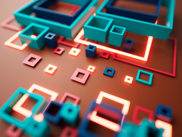 3d背景图片说明。技术高科技渲染。图片下载