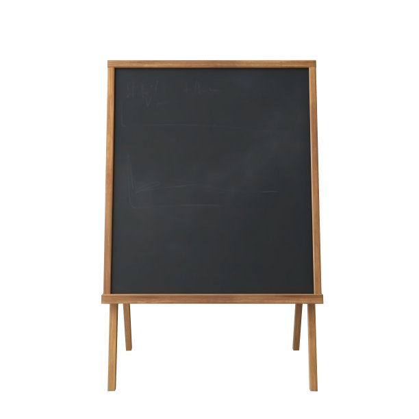空白的黑板孤立在白色的背景上图片下载