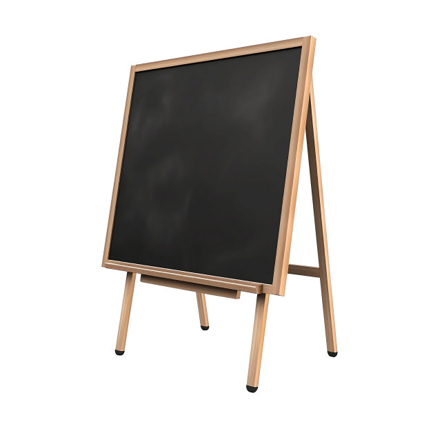 空白的黑板孤立在白色的背景上图片下载