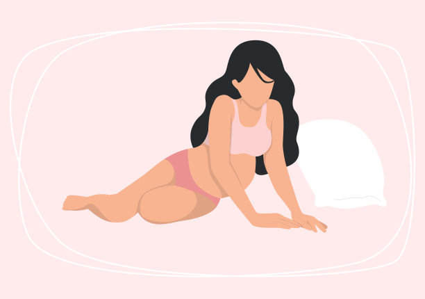 孕妇睡觉的姿势图片下载