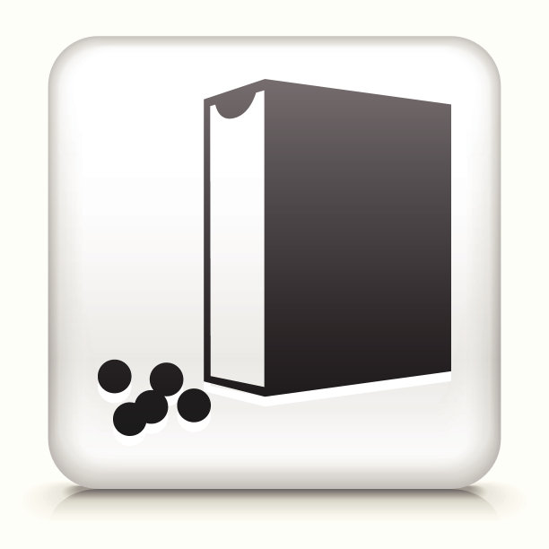 版权免费矢量图标按钮与狗粮图标图片下载