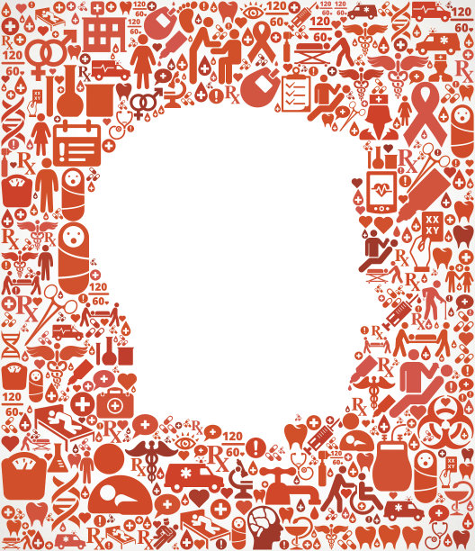 man Healthcare and Medicine无缝图标模式图片下载