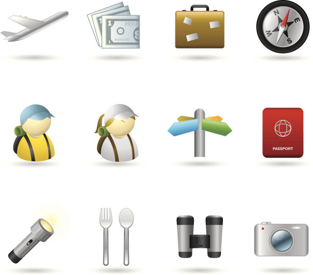方便的图标-度假和旅行图片下载