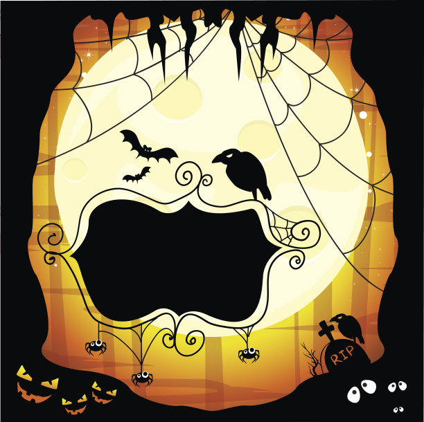 万圣节的框架图片下载