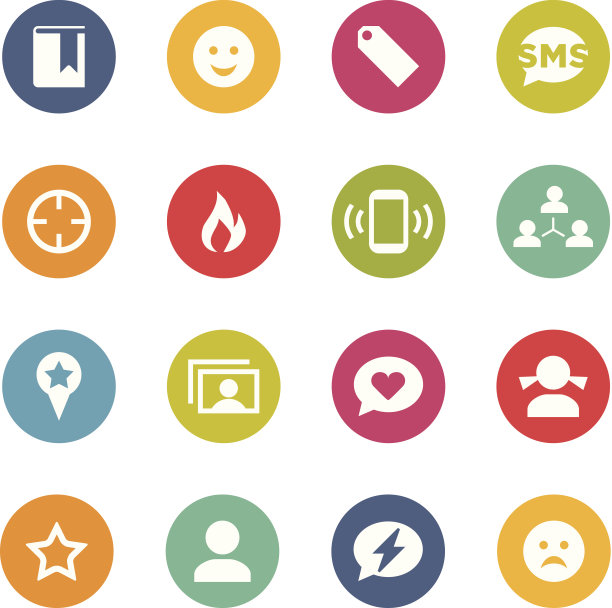 社交媒体图标|圆圈系列图片下载