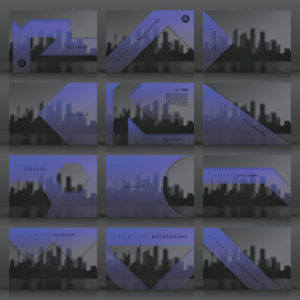 宣传册模板布局，封面设计，商业年度报告，传单，杂志图片下载