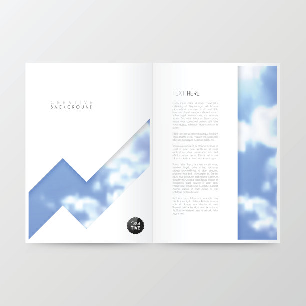 杂志模板布局、宣传册、封面设计、商务年度报告、宣传单图片下载