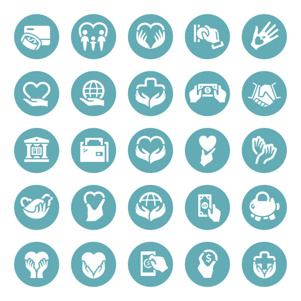 捐赠及慈善图标图片下载