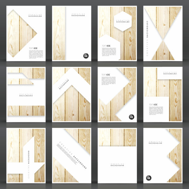 宣传册模板布局，封面设计，商业年度报告，传单，杂志图片下载