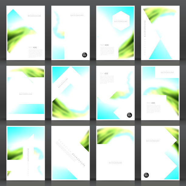 宣传册模板布局，封面设计，商业年度报告，传单，杂志图片下载