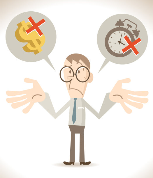 没有时间，没有钱，商人正耸耸肩，担心图片下载