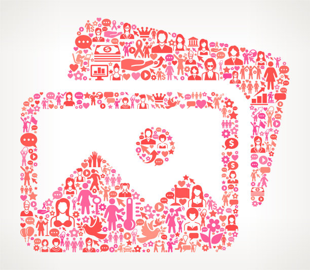 图片妇女权利和女孩权力图标模式图片下载