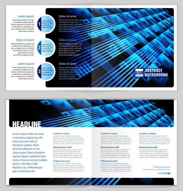 传单设计的例子。图片下载
