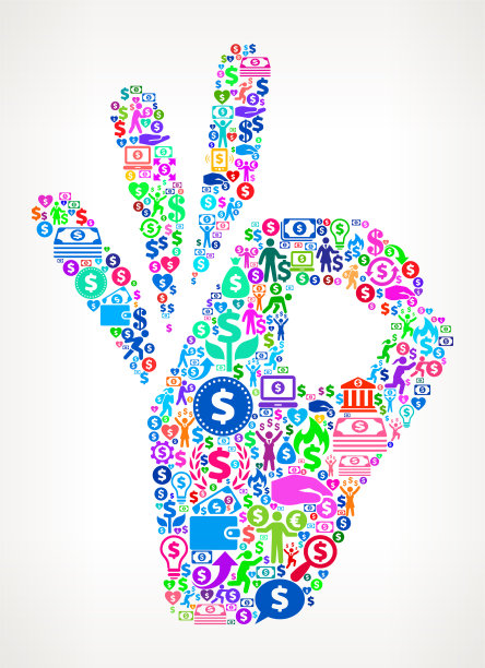 完美的符号金钱矢量图标模式图片下载