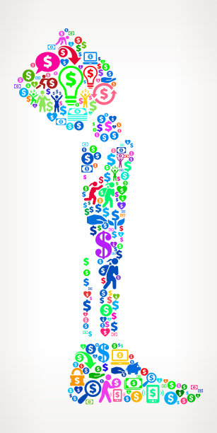 腿移植钱矢量图标模式图片下载