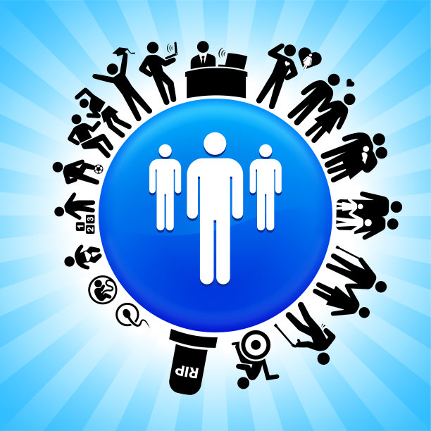 一小群人生命周期阶段生活背景图片下载