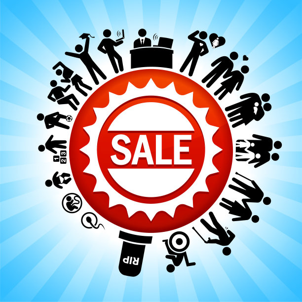 销售徽章生命周期阶段生活背景图片下载