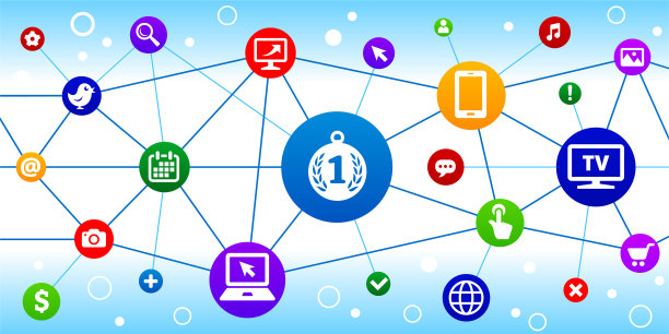 第一枚奖章互联网通信技术三角节点模式背景图片下载