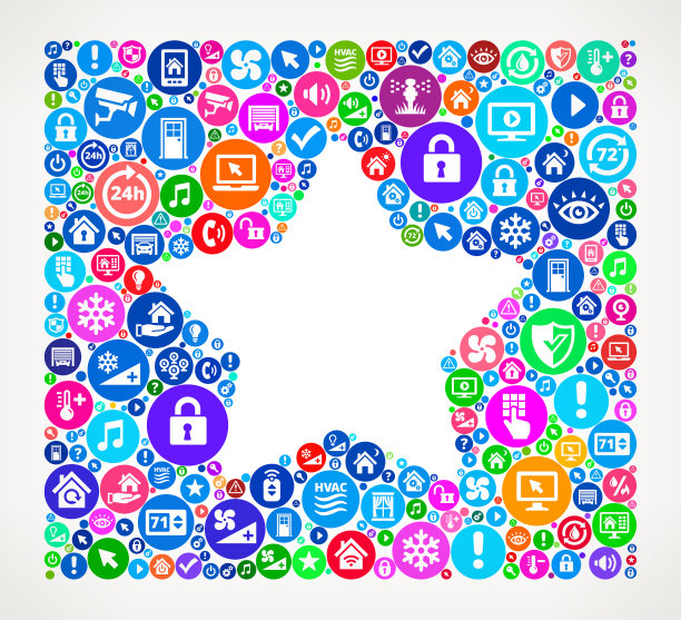 星人家庭自动化技术图标背景图片下载