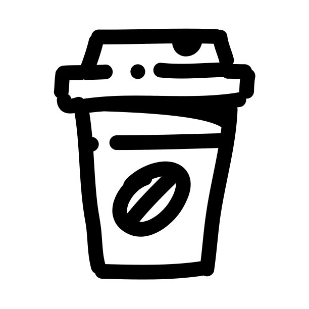 一次性咖啡杯图标图片下载