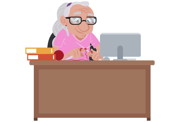 快乐的老工作图片下载