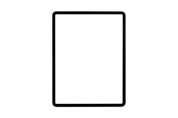 平板电脑与空白屏幕隔离在白色背景。图片下载