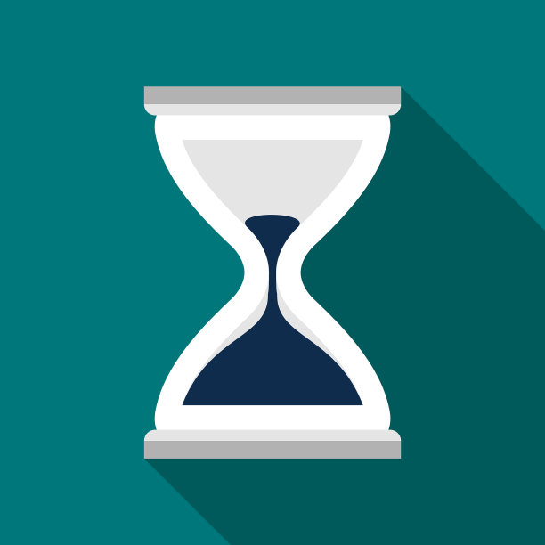 沙漏，沙计时器，或沙钟测量时间矢量图片下载